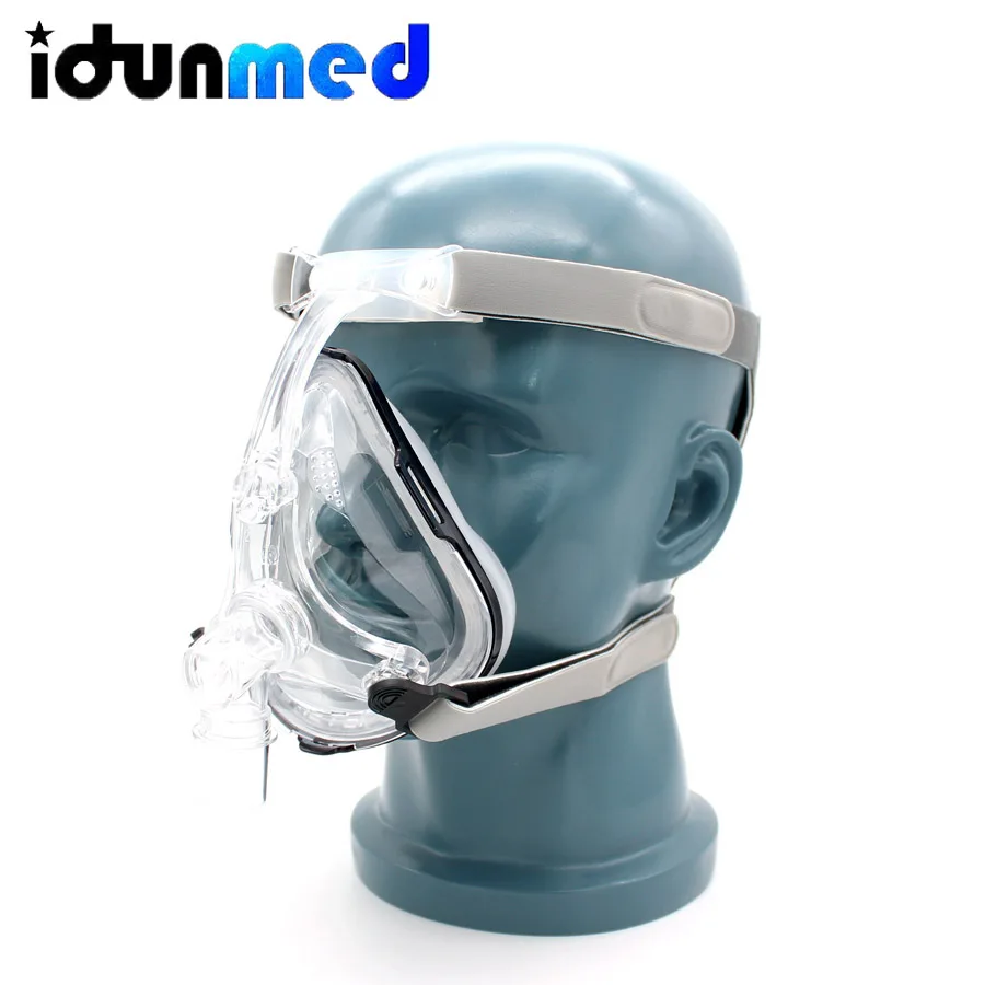 BMC CPAP маска на все лицо для CPAP машины APAP BPAP с регулируемым подбородком головной убор ремень для сна апноэ анти храп решение