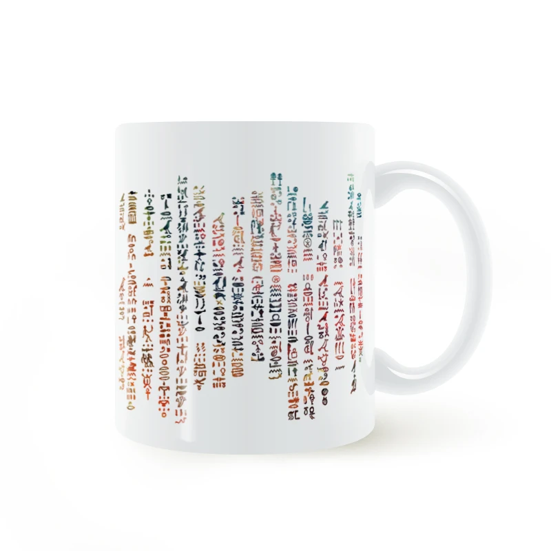 Фараона Тутанхамона Древний Египет иероглифы кружка Кофе молоко Керамика