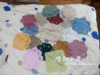 Красочный Французский красивый дизайн ручная работа вязаный крючком круглый