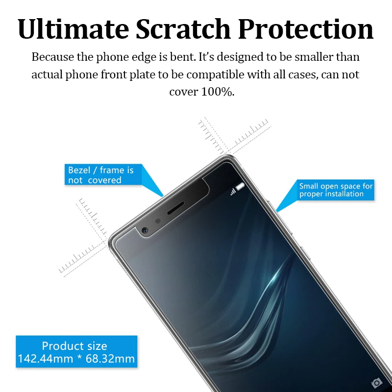 Закаленное стекло для huawei p9 lite armor hawei p 9 plus защитная пленка экрана huaweii легкая