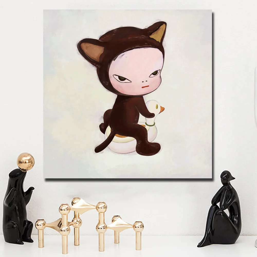 13 Мультяшная живопись Yoshitomo Nara Sleepwalking Dolls холст Художественная Живопись Печать Плакат Картина Настенная картина для детской комнаты домашний декор - Цвет: 13
