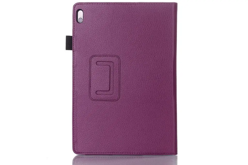 Purple Чехол для lenovo A7600 A10-70 10,1 из искусственной кожи личи, умный чехол с подставкой, чехол для lenovo tab A10-70 a7600, чехол для планшета - Цвет: Purple