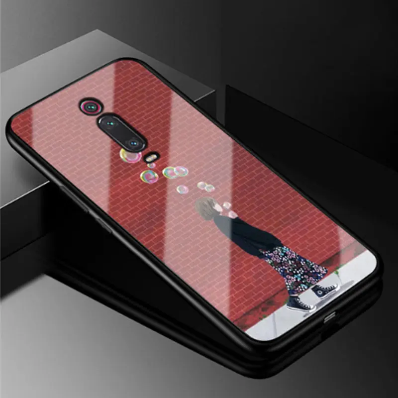 Чехол для Xiaomi mi 9 T Pro, жесткий чехол из закаленного стекла для Xiaomi mi 9 T, мягкий бампер из ТПУ для mi 9 T 9 T Pro mi 9TPro Coque