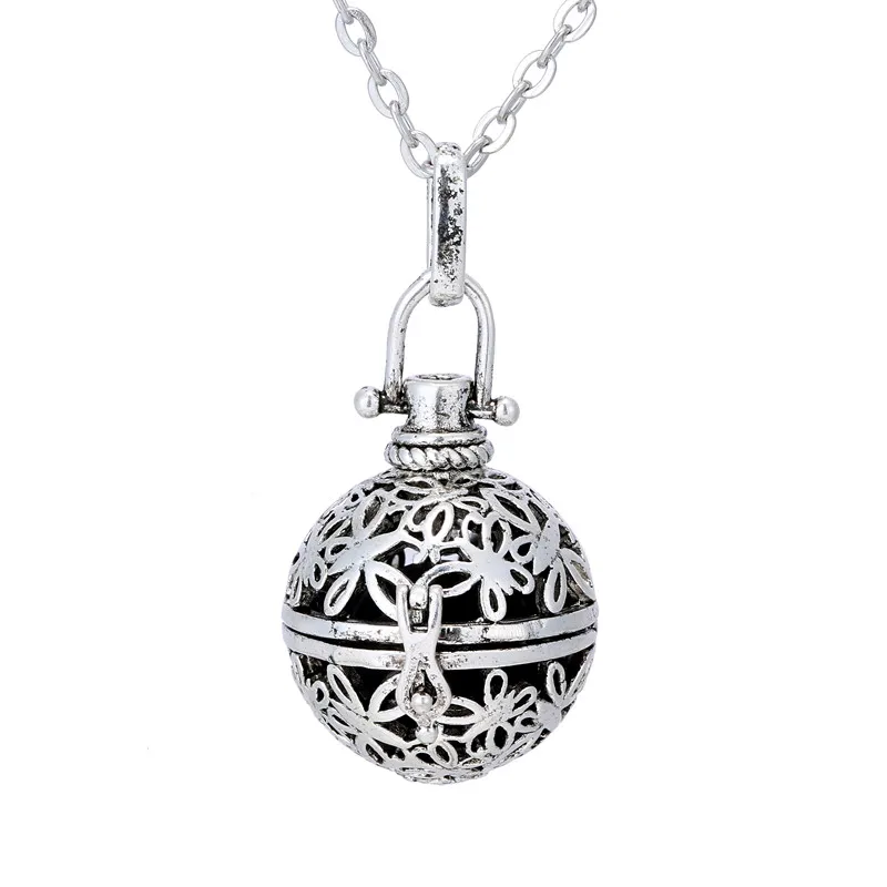 С черным покрытием, нанесенным краскопультом Лу ин Мексика бола клетка кулон Ангел мяч caller звуки 16 мм Гармония мяч с цепочкой Цепочки и ожерелья украшения подарок - Окраска металла: С черным покрытием, нанесенным краскопультом