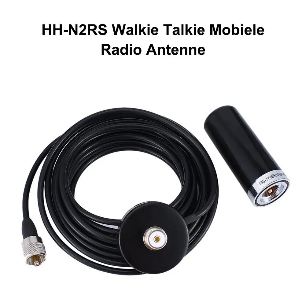 HH N2RS Мини УФ двухдиапазонная антенна магнитное крепление PL 259 UHF/VHF с 5 м RG 58/U