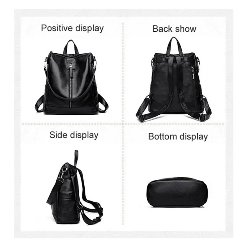 Противоугонный рюкзак кожаный водонепроницаемый mochilas plecak sac dos rugzak back pack книжный рюкзак школьный рюкзаки рюкзак plecak i damskie