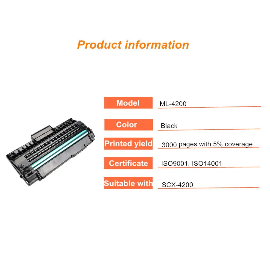 YI LE CAI 1PK Совместимый лазерный тонер-картридж ML-4200 ml4200 для samsung SCX-4200 scx4200 SCX-4300 scx4300 принтера