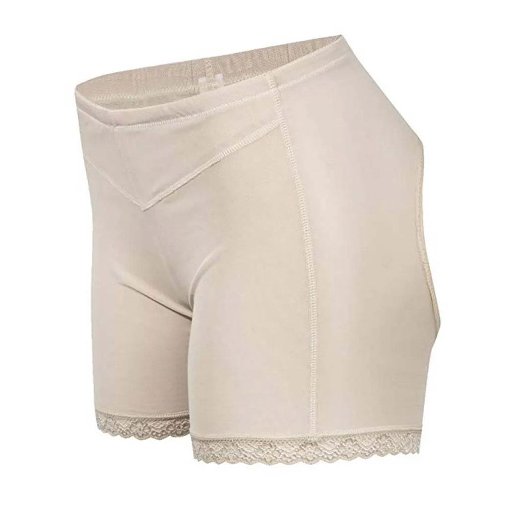 Утягивающий корсет на талии женские трусы однотонная с приметанными оборками