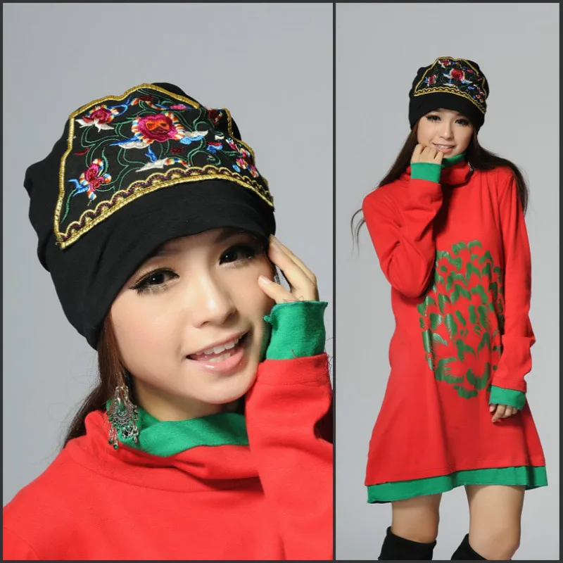 Новинка женские шапки банданы оригинальный дизайн винтажная шапка с цветочной