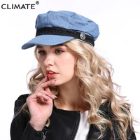 climate new women fashion cap hat denim navy army sailor caps hat woman cool anchor military marine hat caps for woman man