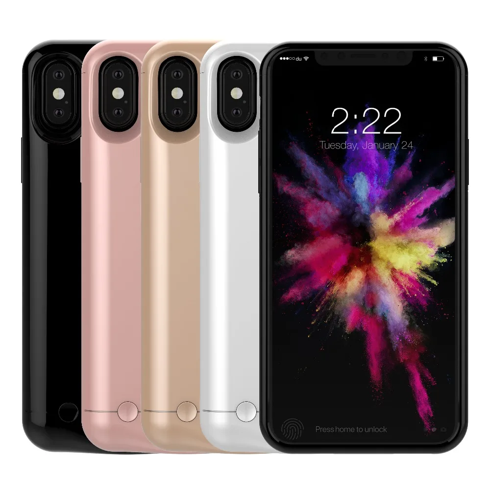 Чехол с резервным аккумулятором на 4600 мА · ч для iPhone X iphone x ipX чехол внешним