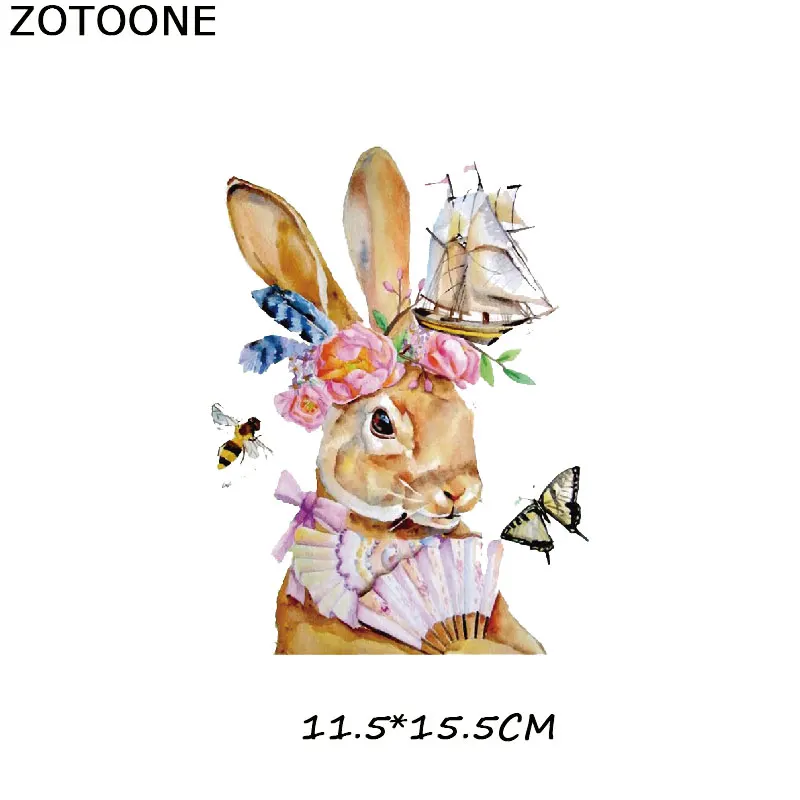 ZOTOONE Симпатичные различные Мультяшные животные DIY патчи утюг на передачи детская одежда мешок цветок украшение моющиеся теплопередачи