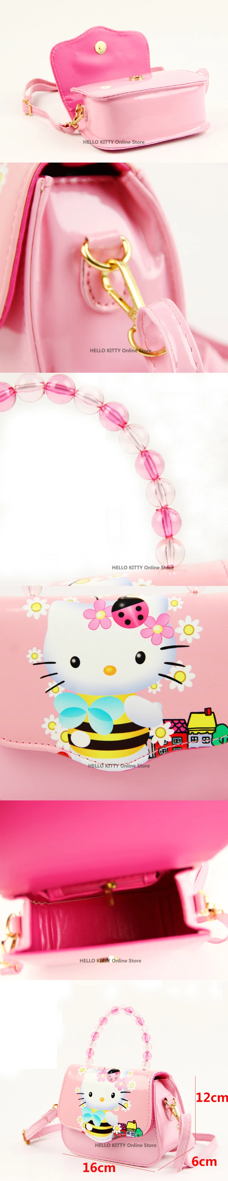 Hello kitty новая мультяшная сумочка модная жемчужная струнная Одиночная плюшевая сумка-кошелек Водонепроницаемая на заказ сумка-мессенджер Детский плюшевый подарок