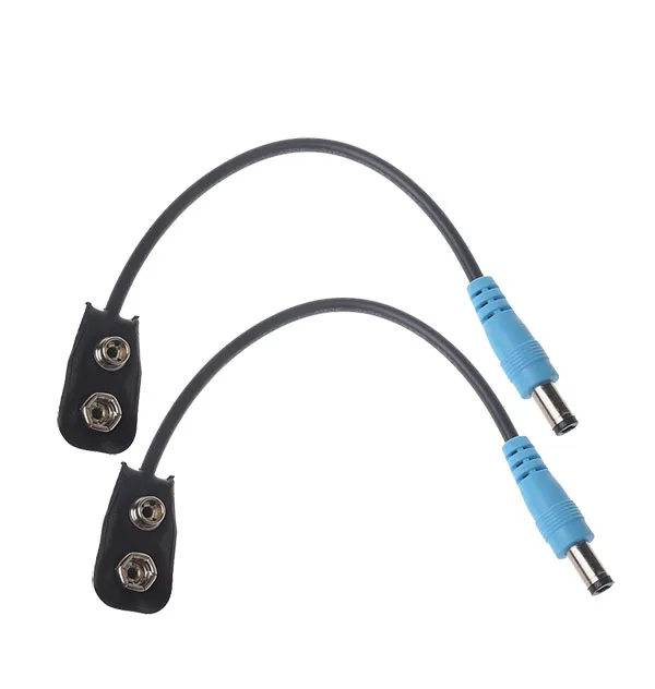 2pcs Caline 9 в кабель для аккумулятора используется для гитары педаль эффектов мужской гитарный кабель защелкивающийся разъем педаль эффект Мужской кабель аксессуары для гитары - Цвет: 2pcs