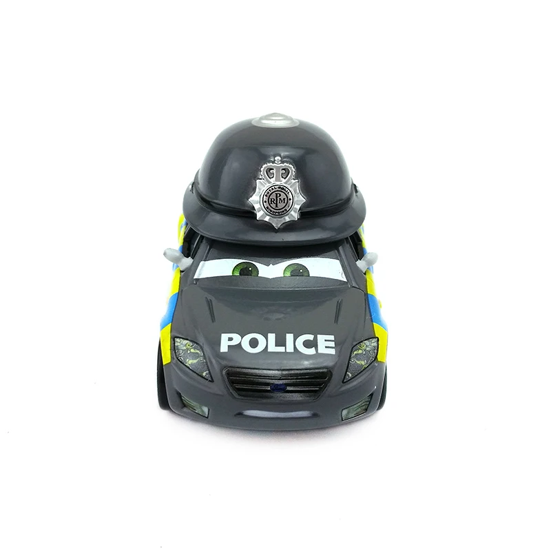 Disney Pixar Cars Mark Wheelsen Police Великобритания 1:55 металлические Литые машины развивающие