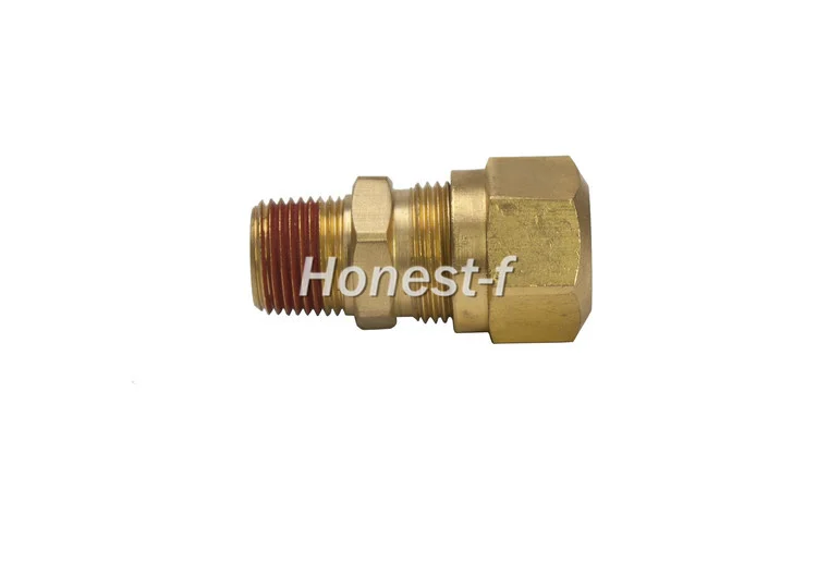 

LTWFITTING DOT Air Brake Male Connector, 5/8" OD x 3/8" Male NPT Compression Fitting