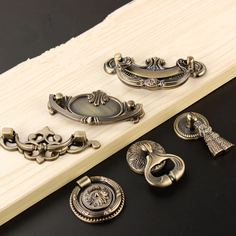 Практичные винтажные ручки шкафа и кухонный шкаф комод дверное кольцо для ящика |