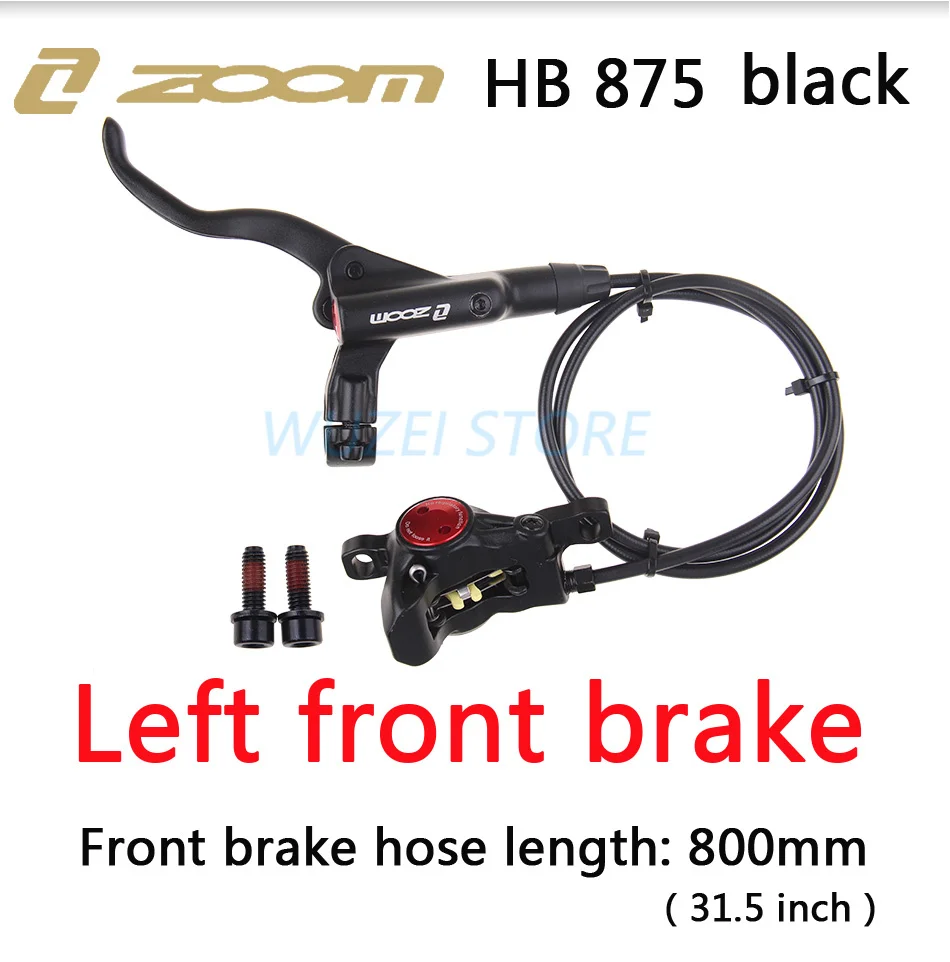 ZOOM HB-875 Тормоз mtb велосипед гидравлический тормоз 800/1400 мм горный велосипед масло давление дисковый тормоз набор передние и задние части велосипеда