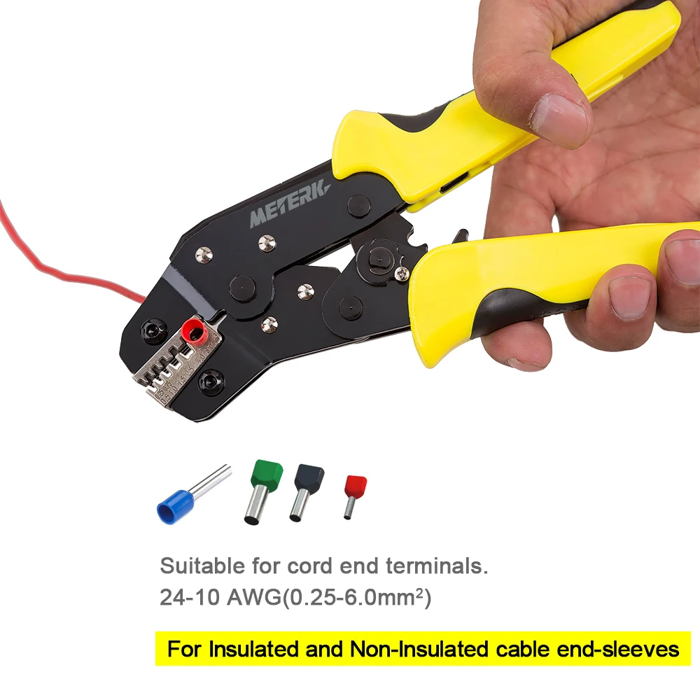 multi tool 0.25-6 mm2 Wire Crimper Engineering Ratchet Terminal Crimping Plier Bootlace Ferrule Tool Cord End Terminals | Инструменты
