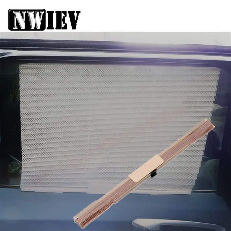 NWIEV Авто Плиссированные Шторы Автоматический складной солнцезащитный козырек