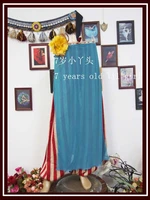 7years old lil girl transparent thin skirt with open slit belly dance cx017