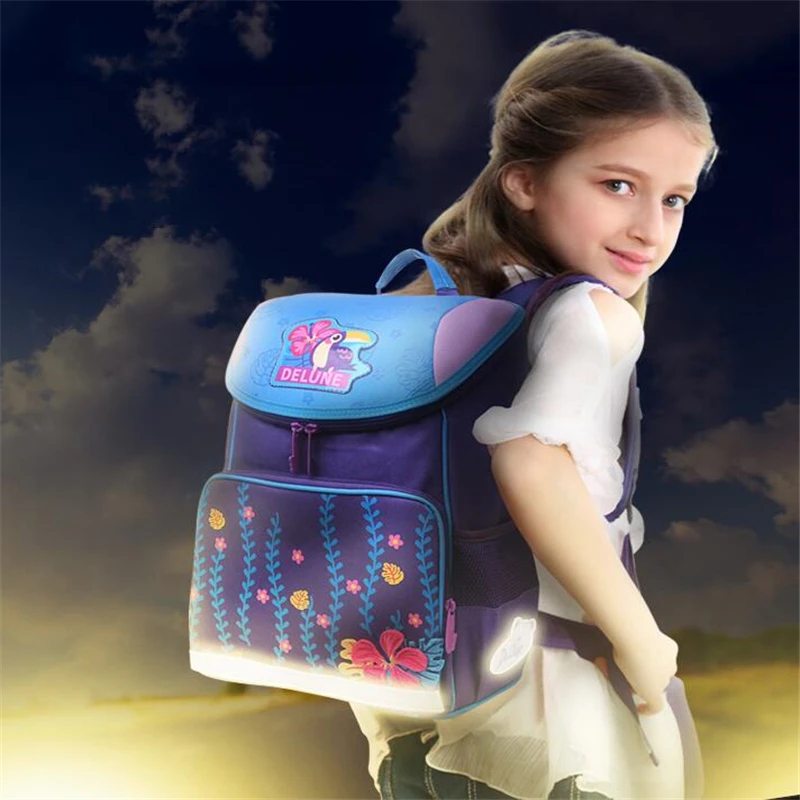 Ортопедические водонепроницаемые школьные ранцы для мальчиков и девочек