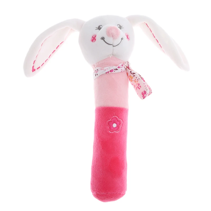 Новый милый кролик погремушки мобильные телефоны Младенческая детская
