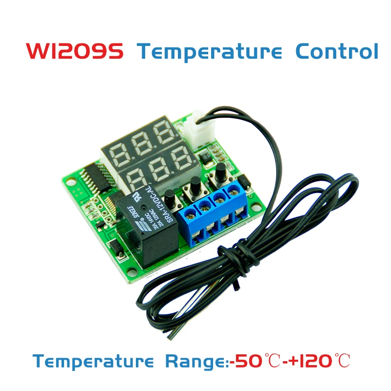  50~120C DC 12V Mini Thermostat Regulator Digital Temperature Controller for Incubator Control Module Switch Plate|controller incubator|control