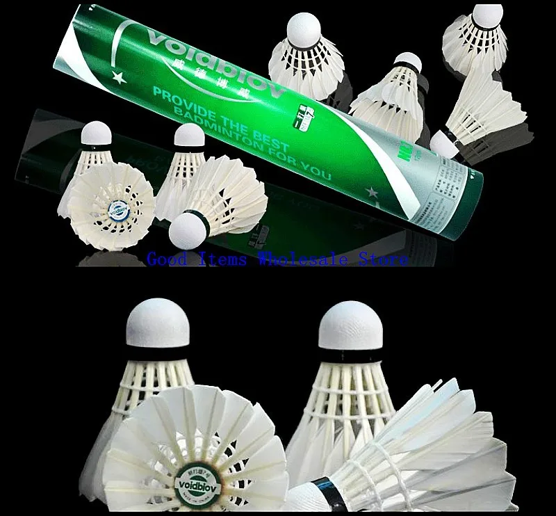 Free Shipping Durable Economic Voidbiov NO.7 Class B Goose Feather Badminton Shuttlecock 1lot/48pcs | Спорт и развлечения