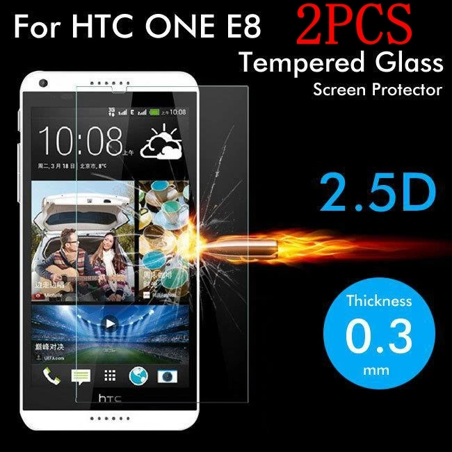 2 шт. закаленное стекло для HTC One E8 Защитная пленка экрана M8st M8sw M8sd | Мобильные
