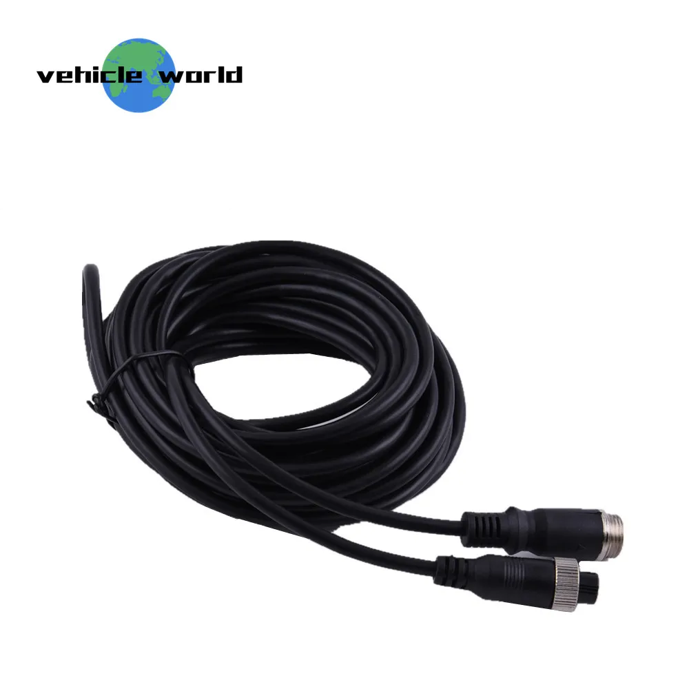 Автомобильная камера заднего вида Удлинительный кабель 6 метров 4 контактный