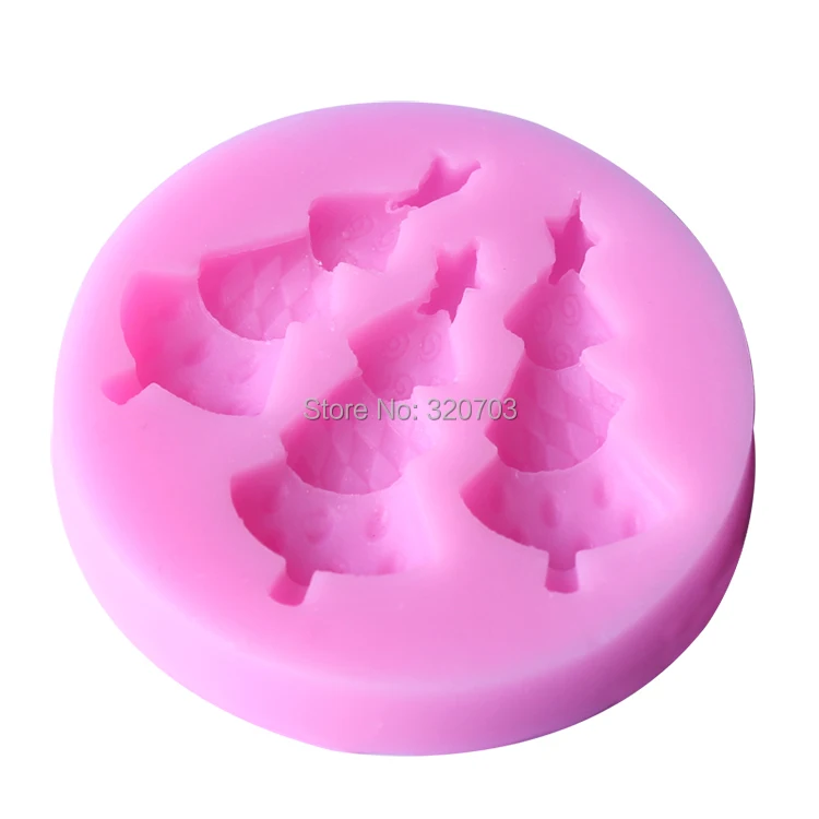 1 шт. силиконовая форма для деревьев помадки инструменты выпечки мыла инструмент