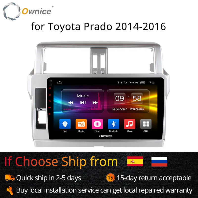 Ownice K1 K2 10 1 &quotAndroid 8 Octa Core для TOYOTA PRADO/LC150/150 2014 2015 Автомобиль Радио gps 2G Оперативная