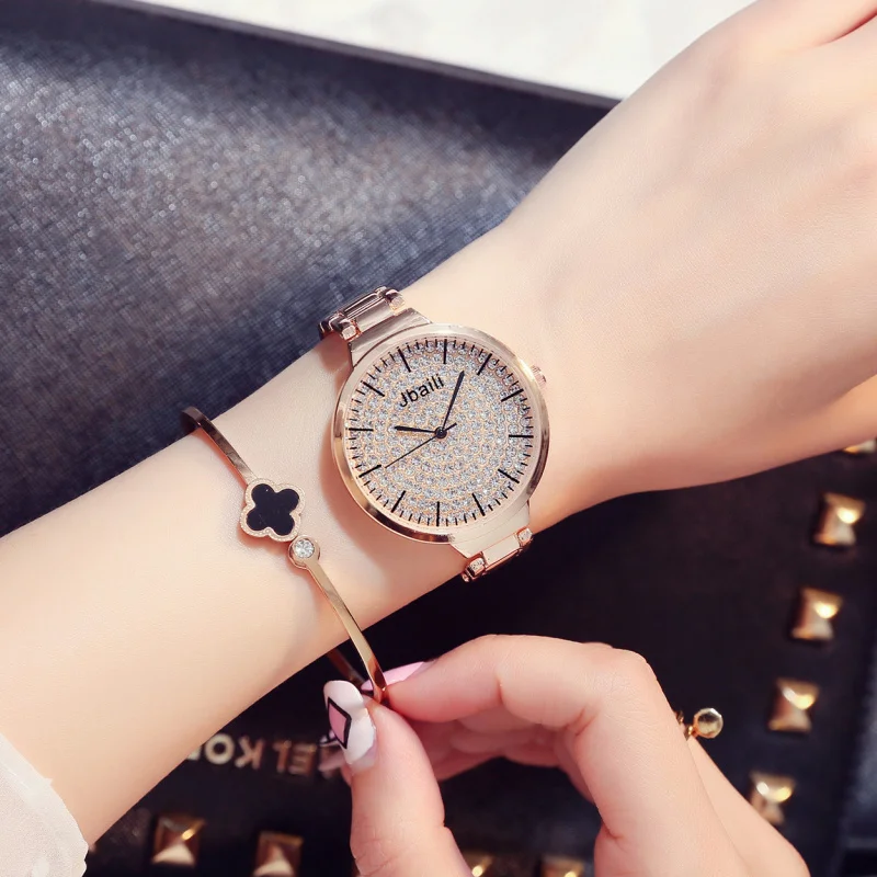 

Luxury Women Quartz Bracelet Watches Reloj Mujer Relojes Stainless Steel Wrist Watch Fashion Beauty Clock Montre Femme Horloge