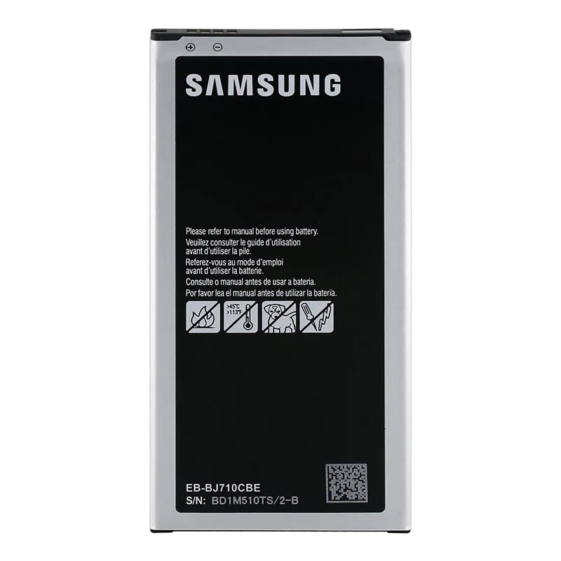 Samsung оригинальный Galaxy J7 2016 Edition Аккумулятор для J710 J710F (2016) Duos 3300 мАч EB BJ710CBC новый