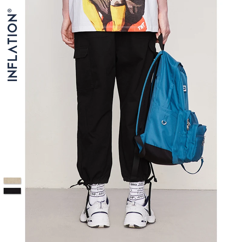 Широкие мужские брюки широкие длиной до щиколотки 2020 повседневные шаровары