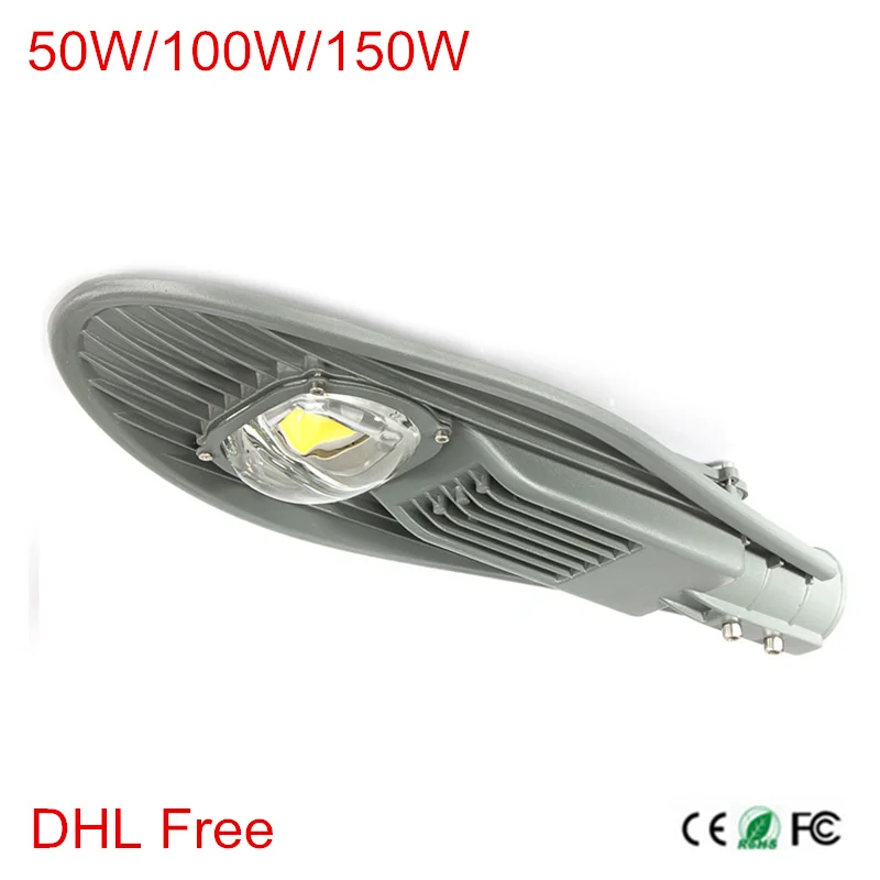 

1pcs LED Street Lights 50W 100W 150W Road Lamp Waterproof IP65 AC85-265V Streetlight Industrial light Outdoor lighting lamps