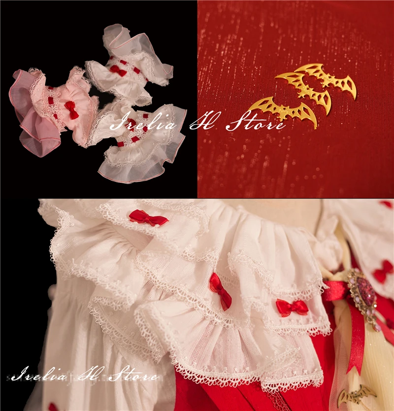 {Stock}Flandre Touhou Project Косплей Flandre Scarlet Карнавальный Костюм Платье Женская