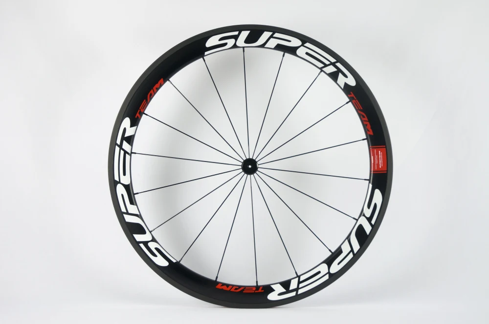 Карбоновые клинчерные колеса SuperTeam 50 мм 700C UD 30% матовые дорожные колеса|road wheels|50mm