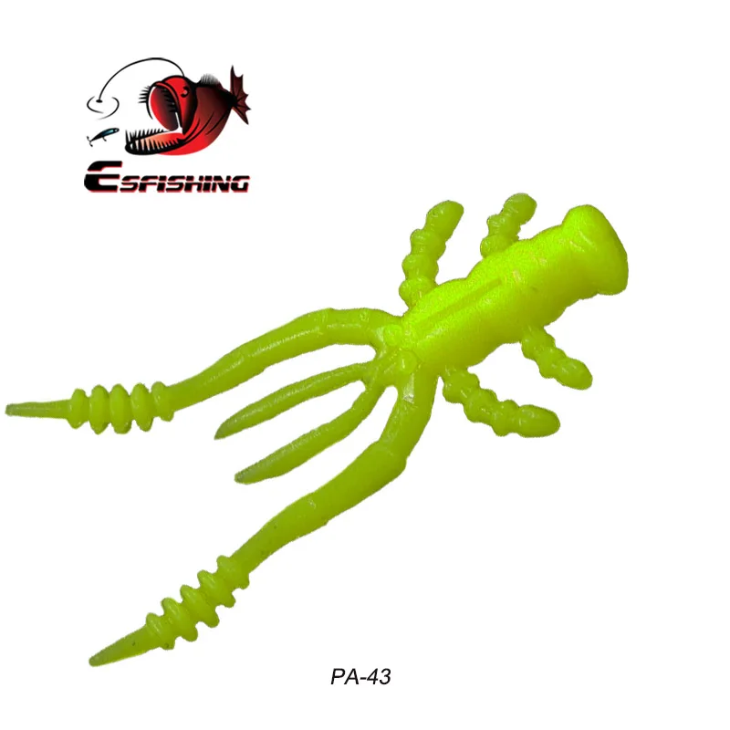 Esfishing плавающий Раков 10 шт. 4,5 см 0,8 г подледной рыбалки Craw наживка isca искусственные песка, мягкие приманки для дергающаяся приманка рыболовные крючки ходить рыбы бас-гитара - Цвет: PA43