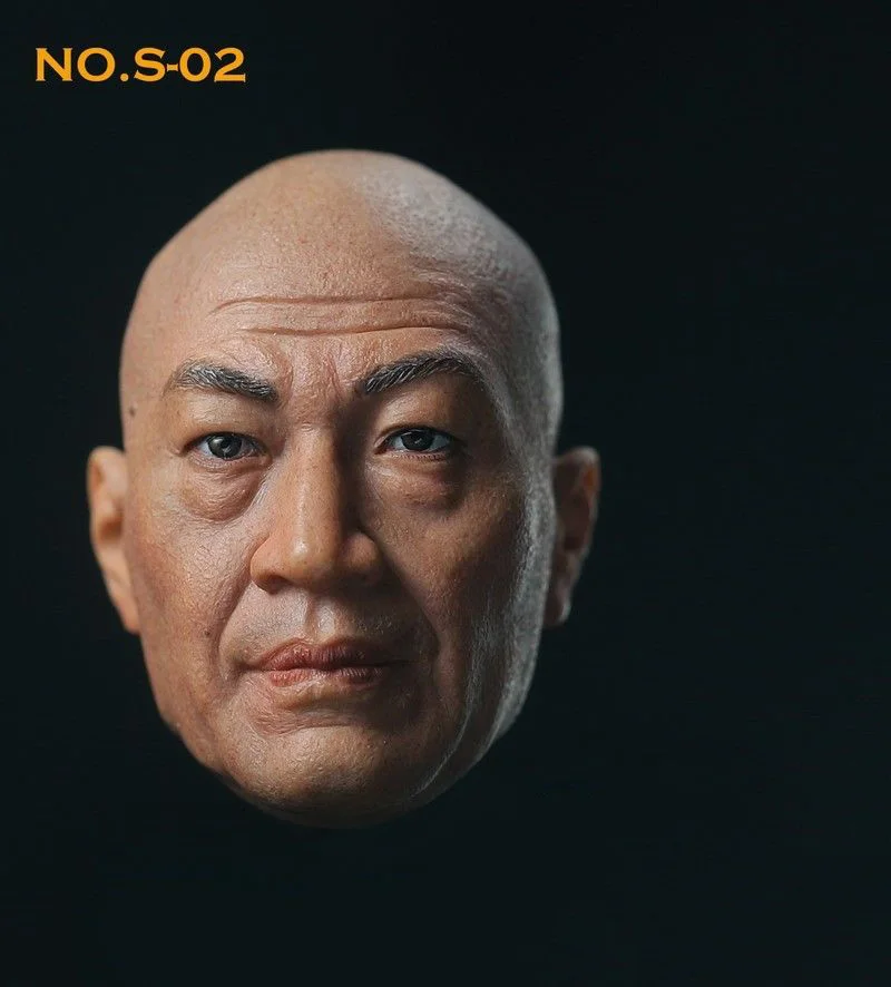 1/6 весы S 02 Shi Zhaoqi голова лепить китайский лысый актера резная модель игрушки для