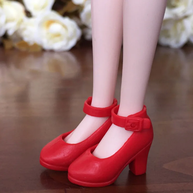 4 пары обуви на высоком каблуке для куклы блайз модная обувь кукол Licca Mini Shoes Momoko 1/6