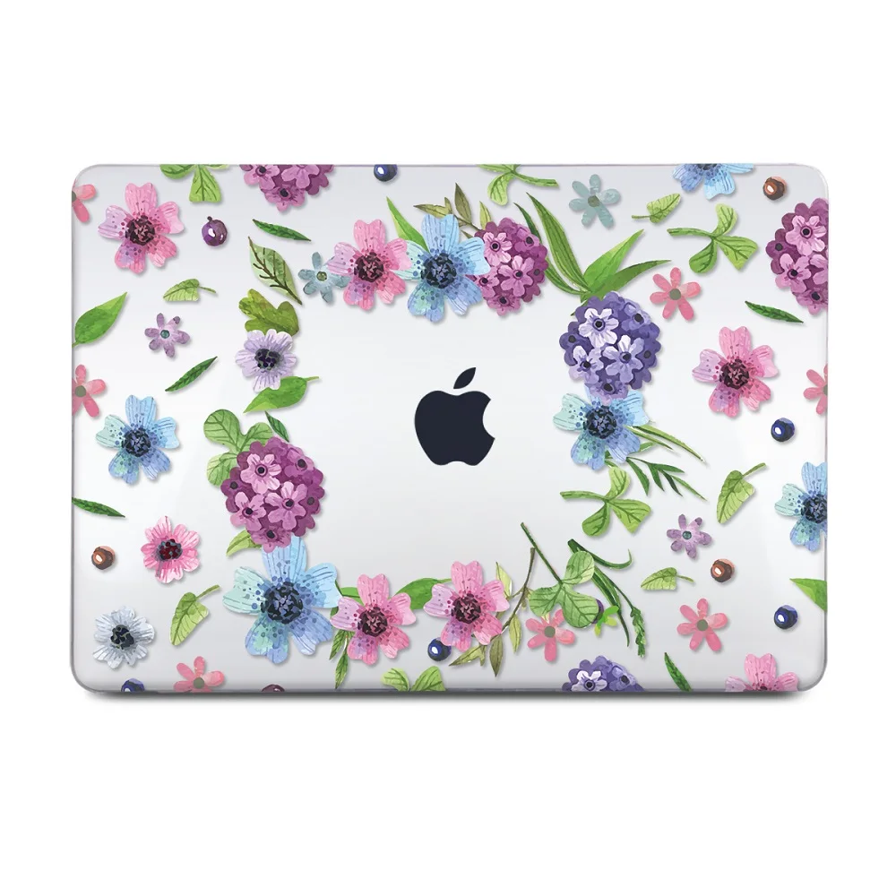 Для Macbook Air 11 12 13 чехол для Macbook Pro retina 13 15 Touch bar A1932 Твердый чехол с цветочным узором для девочек подарок