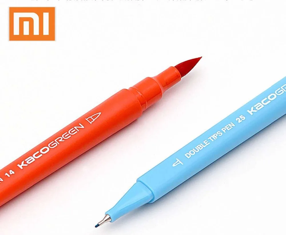 Xiaomi mijia Colorful sign pen KACO 36 andy colors options Double head Design Package Sell Highly Safety Mutiple Function | Канцтовары