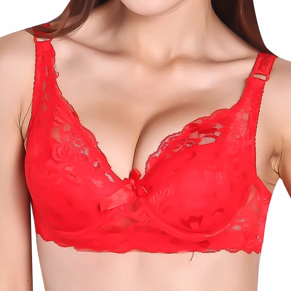 Бюстгальтер пуш ап на косточках с вышивкой и кружевом 32 40 B|underwire bra|bra pushbra push up |