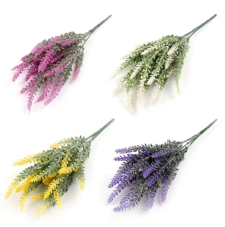 FENGRISE 25 Heads Lavender Flowers Plastic Artificial Silk Lavender Flowers Wedding Decoration Birthday Party Garden Home Decor свадебный декор свадебные украшения свадьба украшения декор цветы искуственные