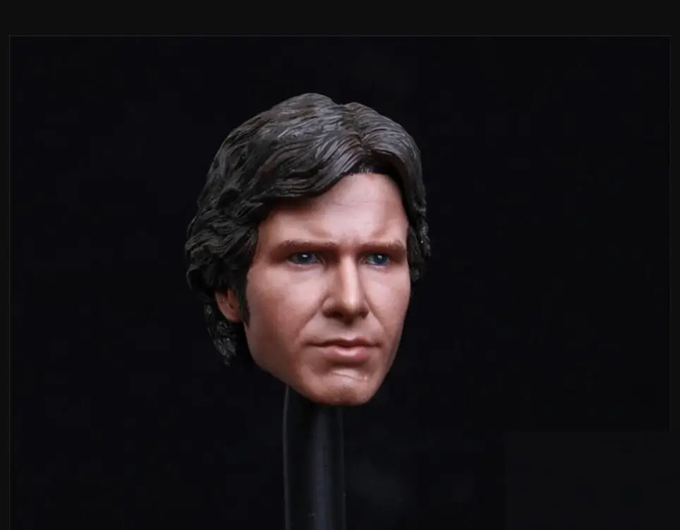 1/6 масштаб на заказ Han Solo Харрисон Форд голова лепить для горячих игрушек Phicen в