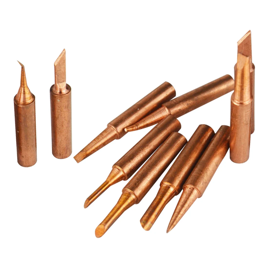 

5 pcs Pure Copper 900M-T Soldering Iron Tip Lead-free For Soldering Rework Station Soldering Tips