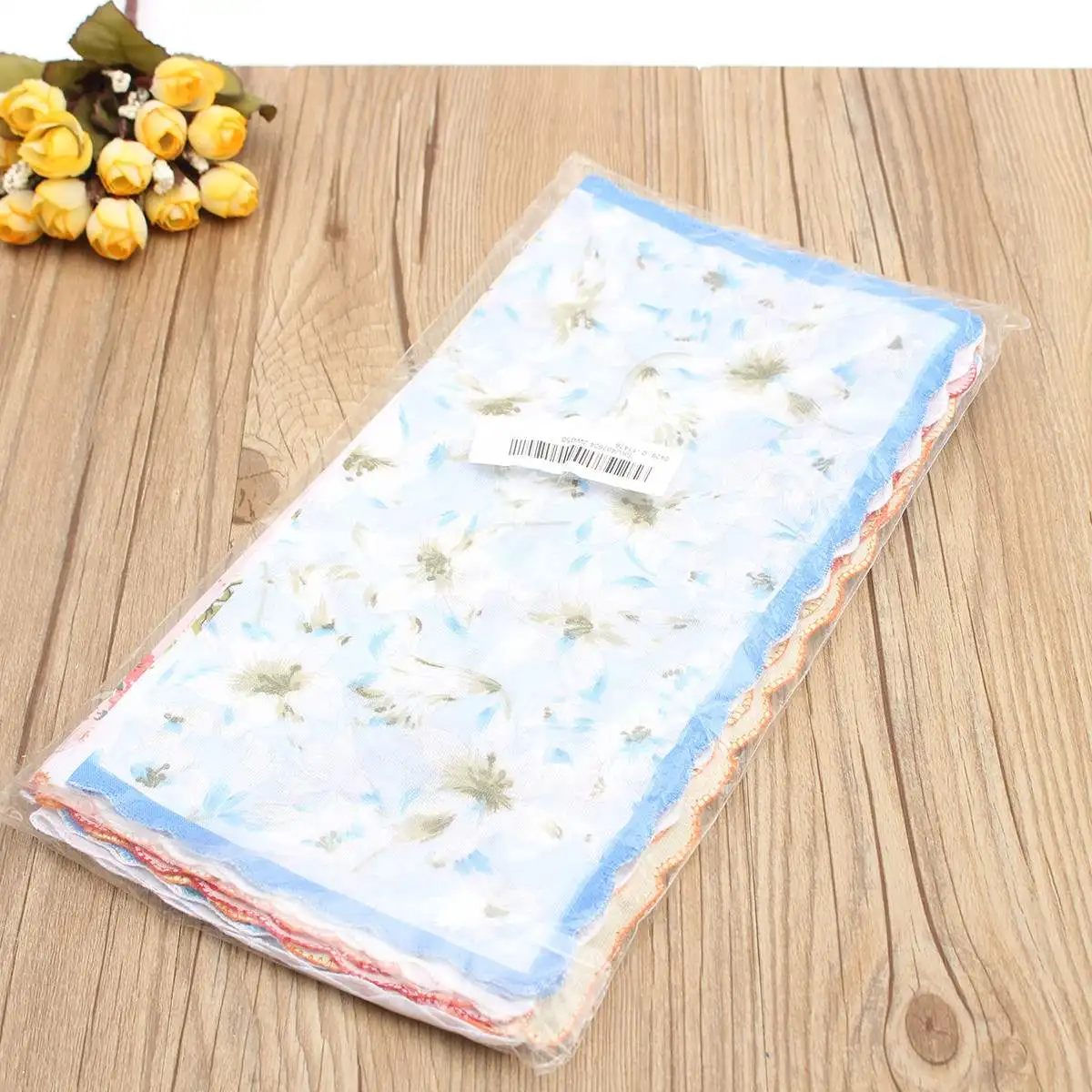 Цветочные носовые платки для женщин 12 шт./лот смешанные женские неидеальные