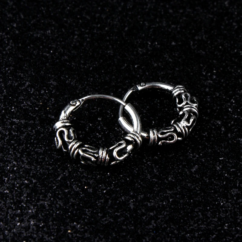 Безразмерные европейские серьги Dayoff женские и мужские круглые хрящи маленькая